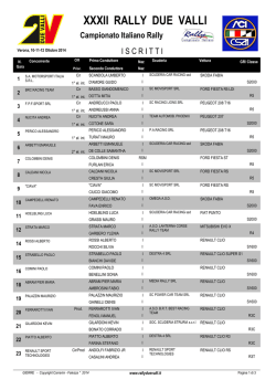 XXXII RALLY DUE VALLI