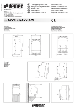 Mod. ARVO-D/ARVO-W - ERGO-TEL