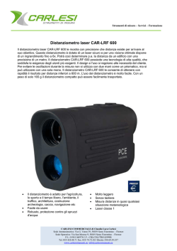 Distanziometro laser CAR-LRF 600