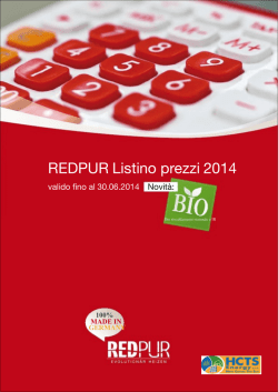 REDPUR Listino prezzi 2014