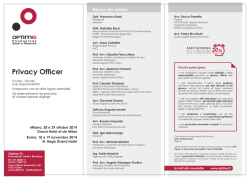 Privacy Officer - Optime: Corsi Formazione Manageriale