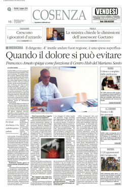 Quando il dolore si pu&ograve; evitare