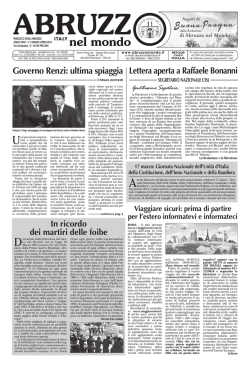 Lettera aperta a Raffaele Bonanni Governo Renzi