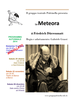 La meteora - volantino A5