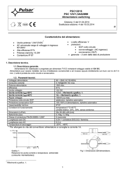 PSC12015 PSC 12V/1,5A/62MM Alimentatore switching