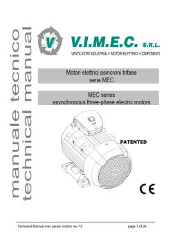 Technical Manual mec series motors rev.12 page 1 of 24