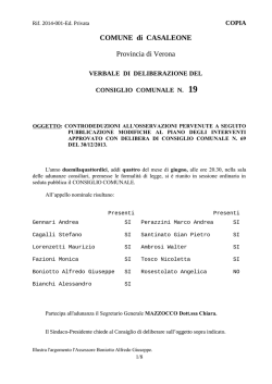 APPROVAZIONE VARIANTE AL PI _OSSERVAZIONI