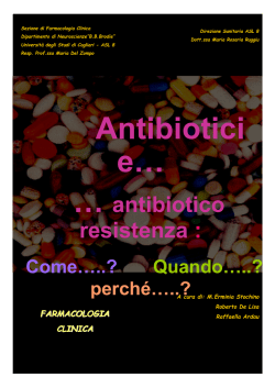 Antibiotici e&hellip; - Servizio di informazione sul farmaco