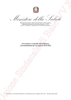 Circolare Ministero Salute Campagna