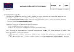 manuale di igiene ed autocontrollo