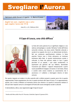 not. febbr. 2014 - Diocesi Ugento