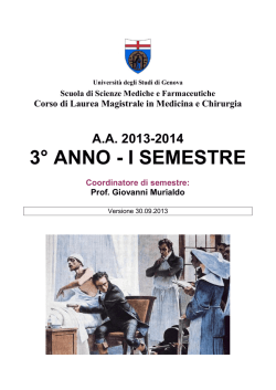 Guida ai Corsi Integrati (3&deg;/I semestre)