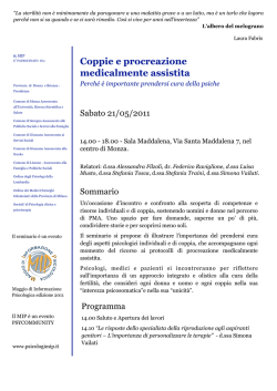 Coppie e procreazione medicalmente assistita