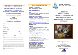 Programma - &ldquo;Istituti Ospitalieri&rdquo; di Cremona