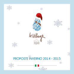 Listino Prezzi - Le Village Spa