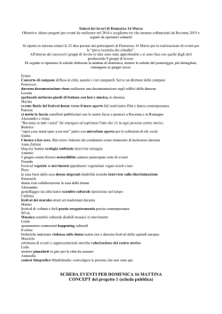 22 progetti presentati domenica