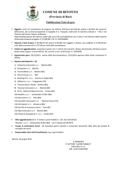 COMUNE DI BITONTO