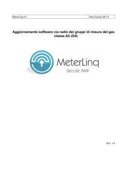 Aggiornamento software via radio dei gruppi di misura