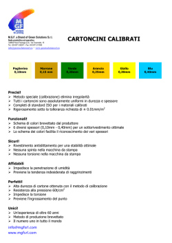 CARTONCINI CALIBRATI - Green Solutions Srl
