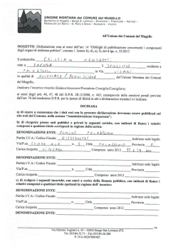 Cristian Menghetti - Comunit&agrave; montana del Mugello