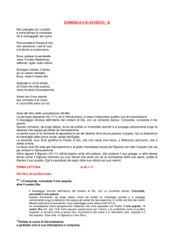 DOMENICA II DI AVVENTO B