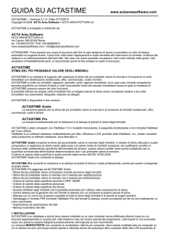 GUIDA SU ACTASTIME - ACTA Area Software