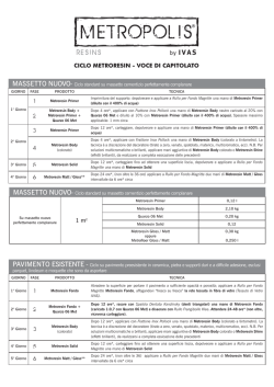Ciclo di posa Metroresin