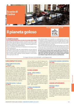 Scuola di Cucina Il pianeta goloso