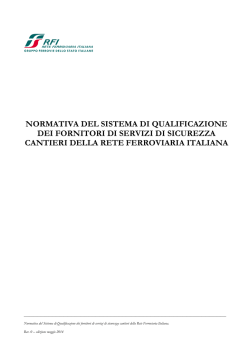 NORMATIVA DEL SISTEMA DI QUALIFICAZIONE DEI