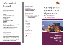 Chirurgia orale mini invasiva e rigenerativa Informazioni