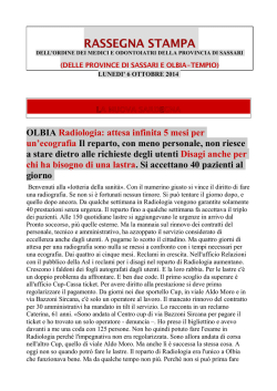 06 Ottobre 2014 - OMCeO Sassari