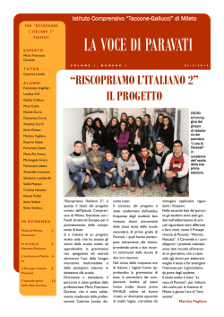 pon giornalino - Istituto Comprensivo di Mileto