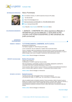 Marco Pochintesta 1. BARISTA