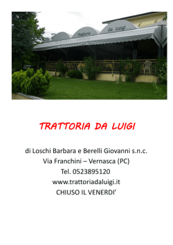 Clicca per visualizzare il nostro menù. - Vernasca