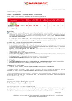 Page 1 PROTOCOLLO: CRS/SG-PAC/140508 Passepartout &ndash; World
