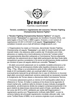 Clicca qui e scarica il Regolamento Fighter