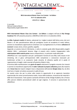 LINEAPELLE - Milano MVA International Master Class Live Contest