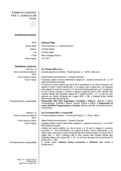 CORSALE Fabio - Universit&agrave; degli Studi del Sannio