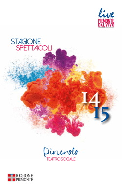 Libretto degli spettacoli