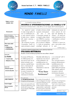 MONDO FANELLI - Associazione Maria Fanelli