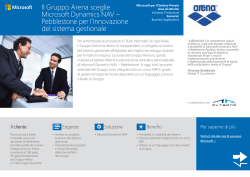Il Gruppo Arena sceglie Microsoft Dynamics NAV &ndash; Pebblestone per