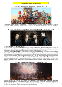 Programma Carnevale