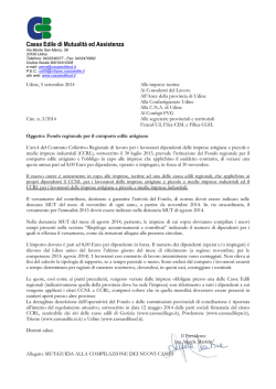 Fondo reg. per il comparto edile artigiano