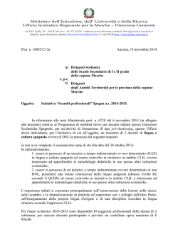 Programma - Ufficio Scolastico Regionale per le Marche