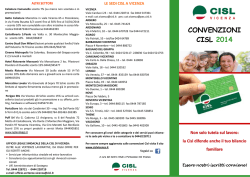 CONVENZIONI CISL 2014