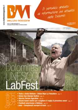 Giugno 2014 - Belluno Magazine