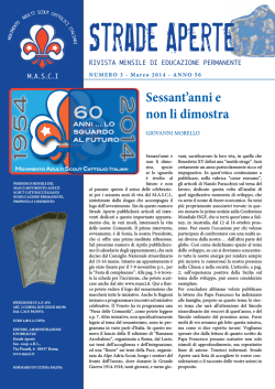 Strade Aperte Marzo 2014