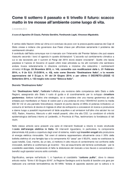 Come ti sotterro il passato e ti trivello il futuro