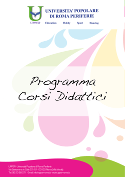 Programma Corsi Didattici