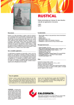 RUSTICAL - Calcidrata S.p.A.